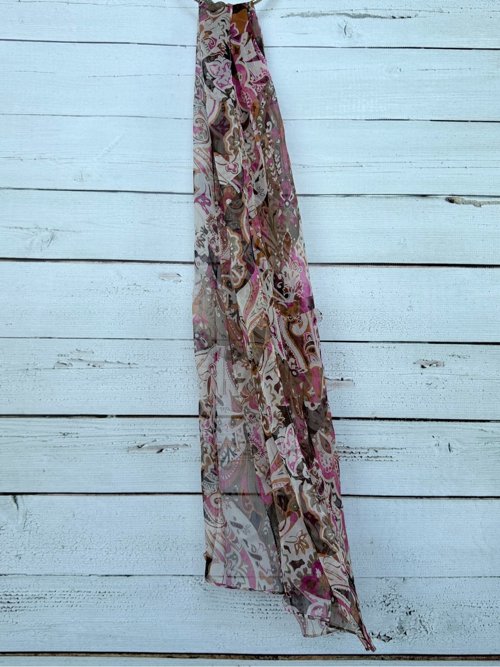 Boho Paisley Sheer Lightweight Fashion Scarf Wrap
